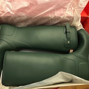 Hunter boots size 10 womens hunter green tall boots